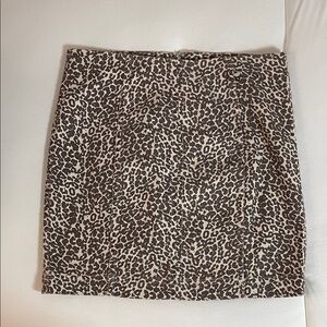 Free People Leopard Print Mini Skirt